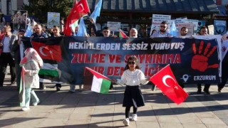 Sağlıkçıların Erzurumda 47 haftalık sessiz yürüyüşü