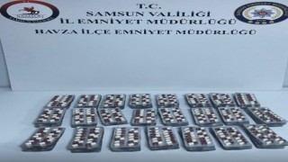 Samsunda 1270 adet sentetik ecza ile yakalanan 4 kişi gözaltına alındı