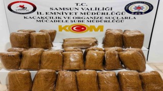 Samsunda 180 kilo kaçak tütün ele geçirildi