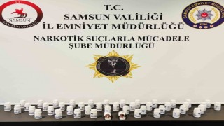 Samsunda 2 bin 576 adet uyuşturucu hapla yakalanan kadın gözaltına alındı