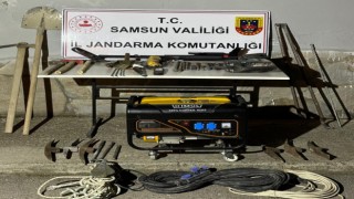 Samsunda 4 kişi kaçak kazı yaparken yakalandı