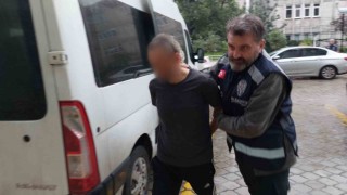 Samsunda 6 kilo 700 gram esrarla yakalanan şahıs adliyeye sevk edildi