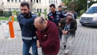 Samsunda silah operasyonunda gözaltına alınan 4 kişi adliyeye sevk edildi