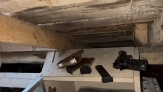 Samsunda silah operasyonunda polis adeta cephanelik ele geçirdi