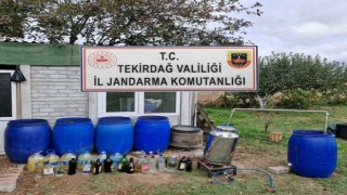 Sarayda yarım ton sahte içki ele geçirildi