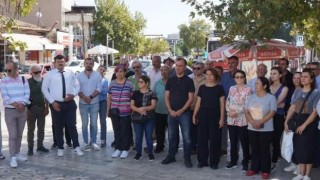 Sarıgölde kadına yönelik şiddete hayır protestosu