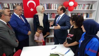 Şehidin ismi verilen kütüphanede konuşan eşi: İnşallah yeni nesle örnek oluruz