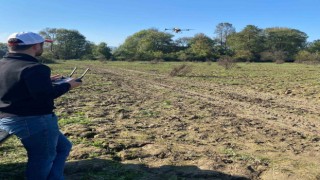 Selde hasar gören mera dron ile tohumlandı