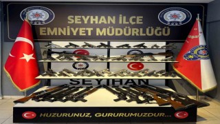 Seyhan polisi 72 silah ele geçirdi