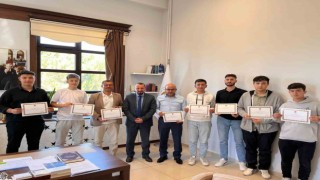 Simavda hatimle teravih kıldıran imam ve öğrencilere Teşekkür Belgesi