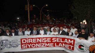 Şırnakta Gazzeye destek gösterisi