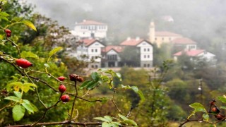 Tarihi Süleymaniye Mahallesinde sisli sonbahar güzelliği