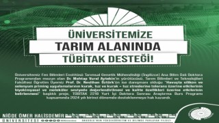 Tarımda kuraklığın olumsuz etkisini önleyecek projesine TÜBİTAK desteği