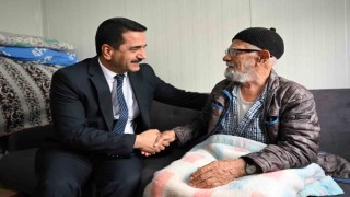 Taşkın, 107 yaşındaki Hamit Çiftlikle bir araya geldi