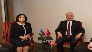 TBMM Başkanı Kurtulmuş, Azerbaycan Milli Meclis Başkanı Gafarova ile görüştü