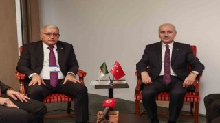 TBMM Başkanı Kurtulmuş, Cezayir Ulusal Halk Meclisi Başkanı Boughali ile görüştü