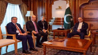 TBMM Başkanı Kurtulmuş, Pakistan Cumhurbaşkanı Zardari ile görüştü