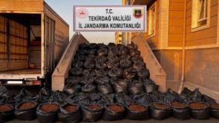Tekirdağda tonlarca tütün ele geçirildi