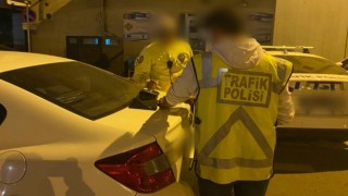 Ters yönde giden araç yakalandı