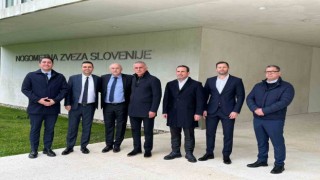 TFF Başkanı Hacıosmanoğlundan, Slovenya Futbol Federasyonuna ziyaret