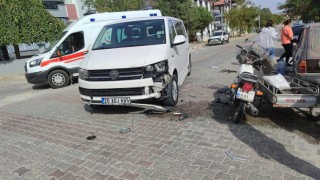 Transitle çarpışan motosikletin sürücüsü ağır yaralandı