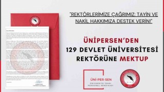 Ünipersenden 129 Devlet Üniversitesi Rektörüne mektup