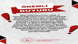 Uşakta Federasyon İl Temsilciliği başvuruları başladı