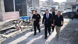 Vali Yılmaz, Çarşı Karakolu İnşaatında İncelemelerde Bulundu