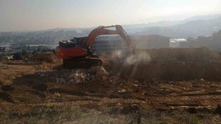 Yalovada çöken hastane yolunda yapım çalışmaları başladı