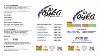 Zeytinburnunda 10. Öykü Yarışması için başvurular başladı