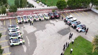 Zonguldak Emniyet Müdürlüğüne 16 yeni araç teslim edildi