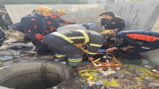 10 metre derinliğindeki kuyuya düşen kadın kurtarıldı