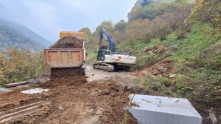 10 metre uzunluğunda kutu menfez yapıldı
