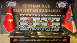 Adanada 101 ruhsatsız silah ele geçirildi