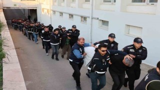 Adanada Baygara organize suç örgütü üyesi 282 adliyeye sevk edildi