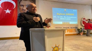 AK Partili Gider, Ayvacıkta partisinin olağan kongresine katıldı