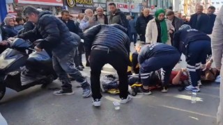 Aksarayda hafif ticari araç ile motosiklet çarpıştı: 1 yaralı
