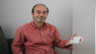 Amasyada veteriner hekime köpek saldırdı