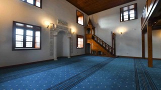 Ankarada ahşap serenli minaresiyle dikkat çeken Hamidiye Camii aslına uygun olarak yeniden inşa edildi