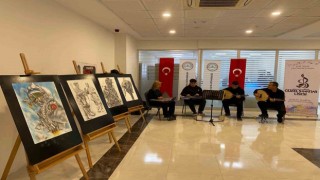 Antakyada güzel sanatlar lisesi öğrencilerinden resim sergisi
