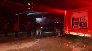 Antalyada belediyeye ait depoda yangın