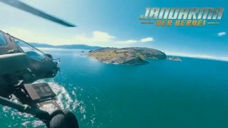 Atak helikopterin kamerasından Akdamar Adası