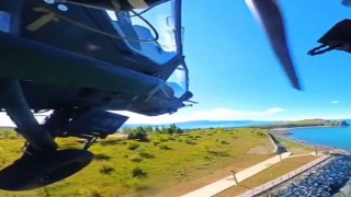Atak helikopterin kamerasından Van Gölü