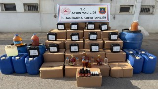 Aydında jandarmadan kaçak içki operasyonu
