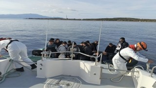 Ayvacık açıklarında 29 kaçak göçmen yakalandı