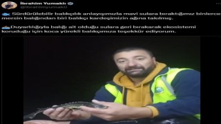Bakan Yumaklıdan duyarlı balıkçıya teşekkür