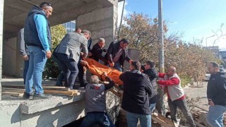 Balıkesirde inşaatta şüpheli ölüm