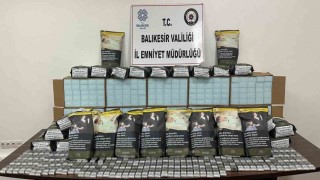 Balıkesirde kaçak tütün ve makaron operasyonu: 1 şahıs tutuklandı
