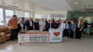 Bandırmada organ bağışı farkındalığına gençlerden destek