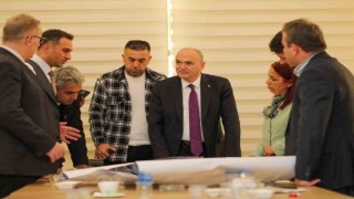 Başkan Özlü mobilya kent projesi için İnegölde